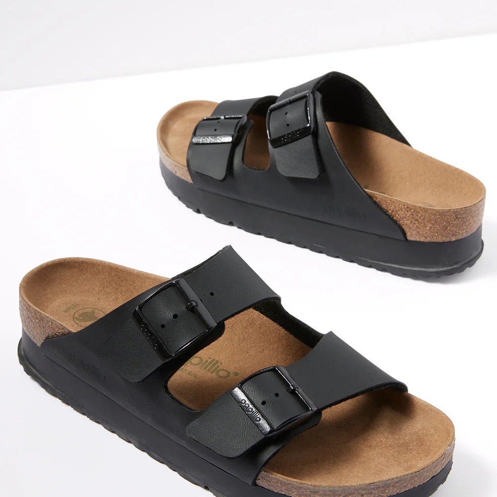Birkenstock Shoes Papillio Arizona Black Platform Sandals

Barely worn, like new